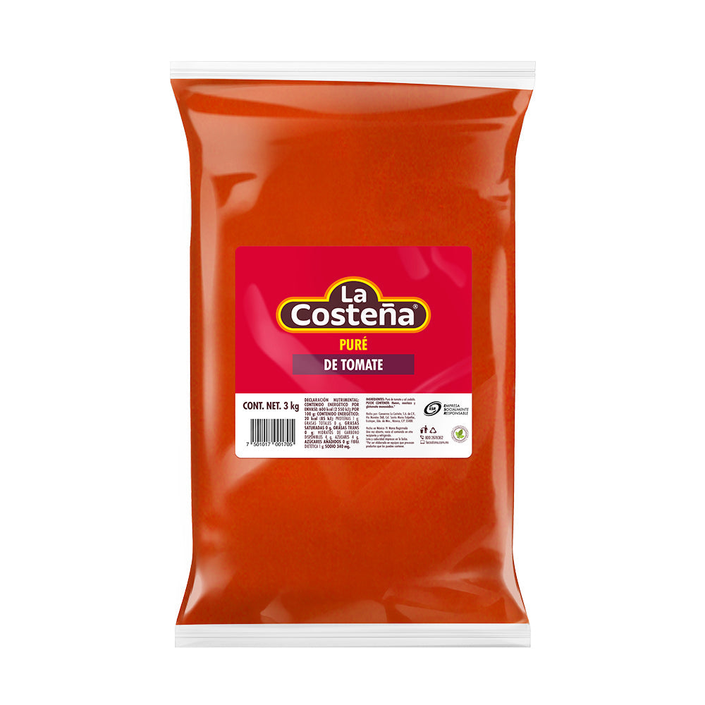 PURE DE TOMATE LA COSTEÑA BOLSA 3  KG.