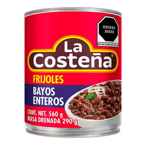 FRIJOLES ENTEROS BAYOS LA COSTEÑA LATA 560  GR.