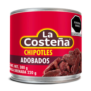 CHILES CHIPOTLES LA COSTEÑA LATA 380  GR.