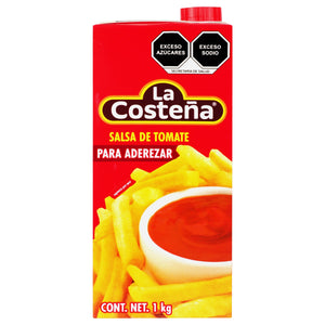 SALSA DE TOMATE PARA ADEREZAR LA COSTEÑA  TETRA 1  KG.