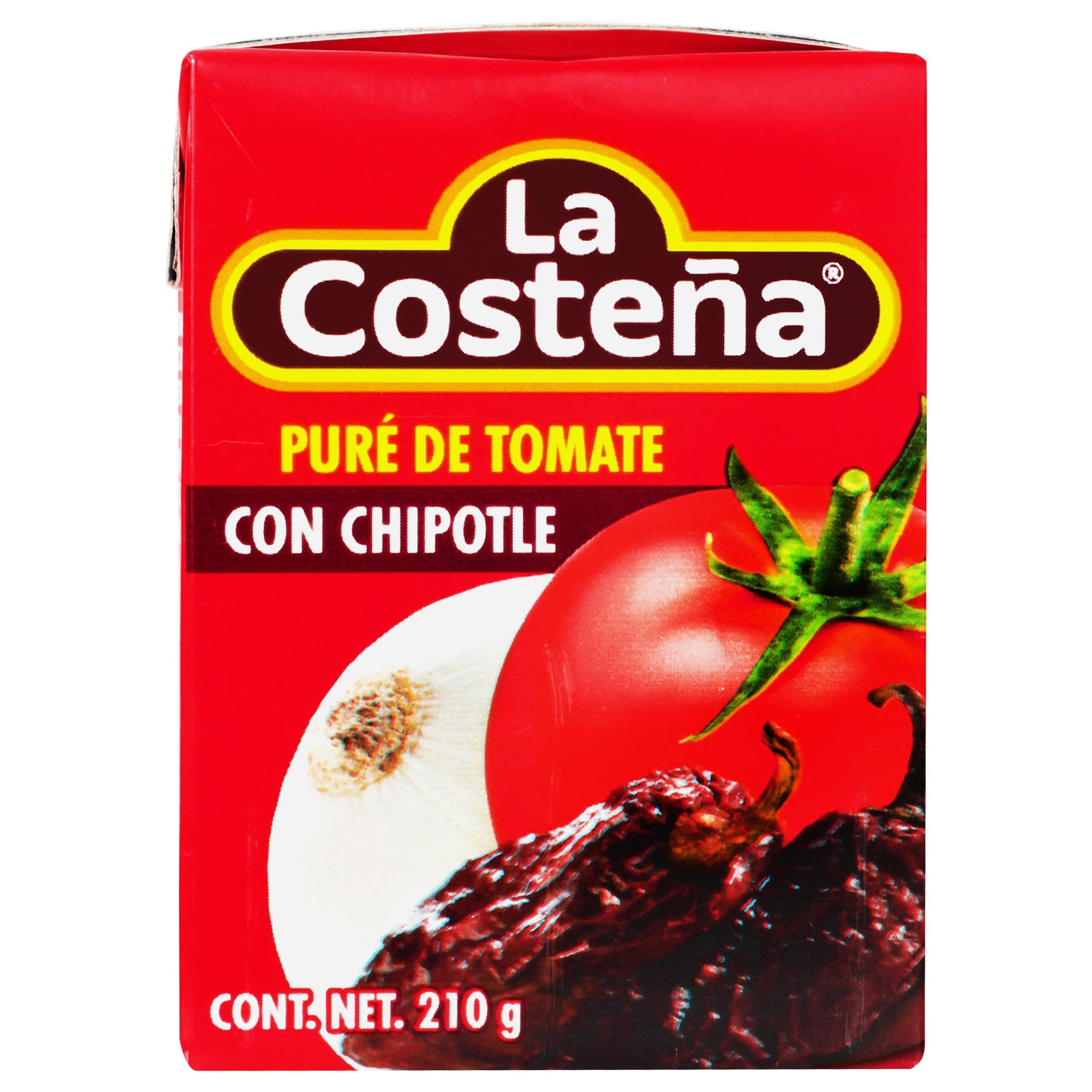 PURÉ DE TOMATE CON CHIPOTLE LA COSTEÑA  TETRA 210  GR.