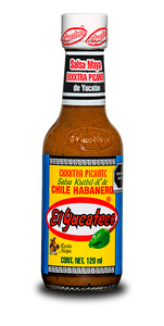 SALSA DE CHILE HABANERO KUTBIL-IK EL YUCATECO BOTELLA 120  ML.