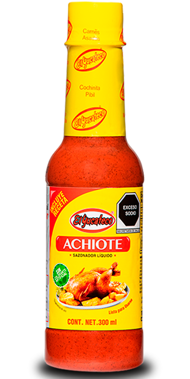 ACHIOTE LÍQUIDO EL YUCATECO BOTELLA 300  ML.