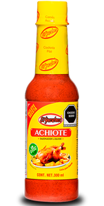 ACHIOTE LÍQUIDO EL YUCATECO BOTELLA 300  ML.