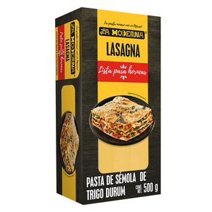 PASTA DE SEMOLA DE TRIGO DURUM LASAGNA LA MODERNA 500  GR.