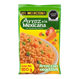 ARROZ A LA MEXICANA CON ZANAHORIA Y CHICHARO LA MODERNA SOBRE 160  GR.