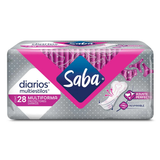 PANTIPROTECTORES SABA DIARIOS MULTIFORMA AJUSTE PERFECTO 28  PZA.