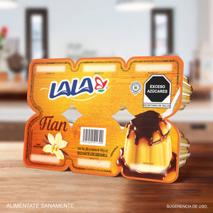 FLAN LALA VAINILLA SIX PACK 100  GR.