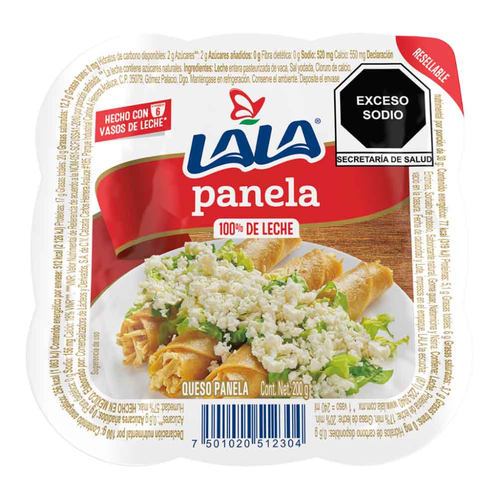 QUESO PANELA LALA 200  GR.