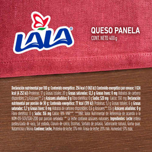 QUESO PANELA LALA 400  GR.