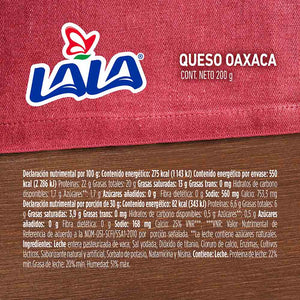 QUESO OAXACA LALA 200  GR.