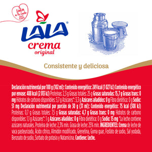 CREMA ACIDA LALA 200  ML.