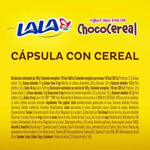 YOGHURT LALA FRESA CON CHOCOCEREAL 100  GR.