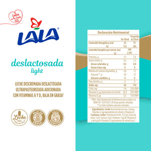 LECHE DESLACTOSADA LIGHT UHT LALA 1.500  LT.