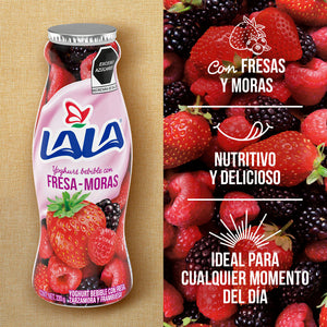 YOGHURT PARA BEBER LALA FRESA MORAS 220  GR.