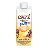 A CAFÉ CON LECHE DESLACTOSADA ULTRAPASTEURIZADO ADICIONADO CON VITAMINAS A Y D SABOR VAINILLA 330 ml 330  ML.