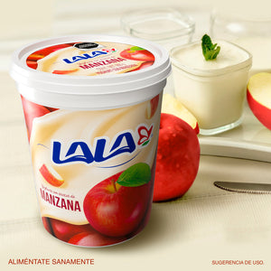 YOGHURT BATIDO LALA CON MANZANA 900  GR.