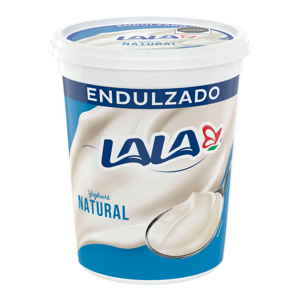 YOGHURT BATIDO LALA NATURAL ENDULZADO 900  GR.