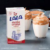 MEDIA CREMA DE LECHE DE VACA ULTRAPASTEURIZADA  LALA 470  GR.