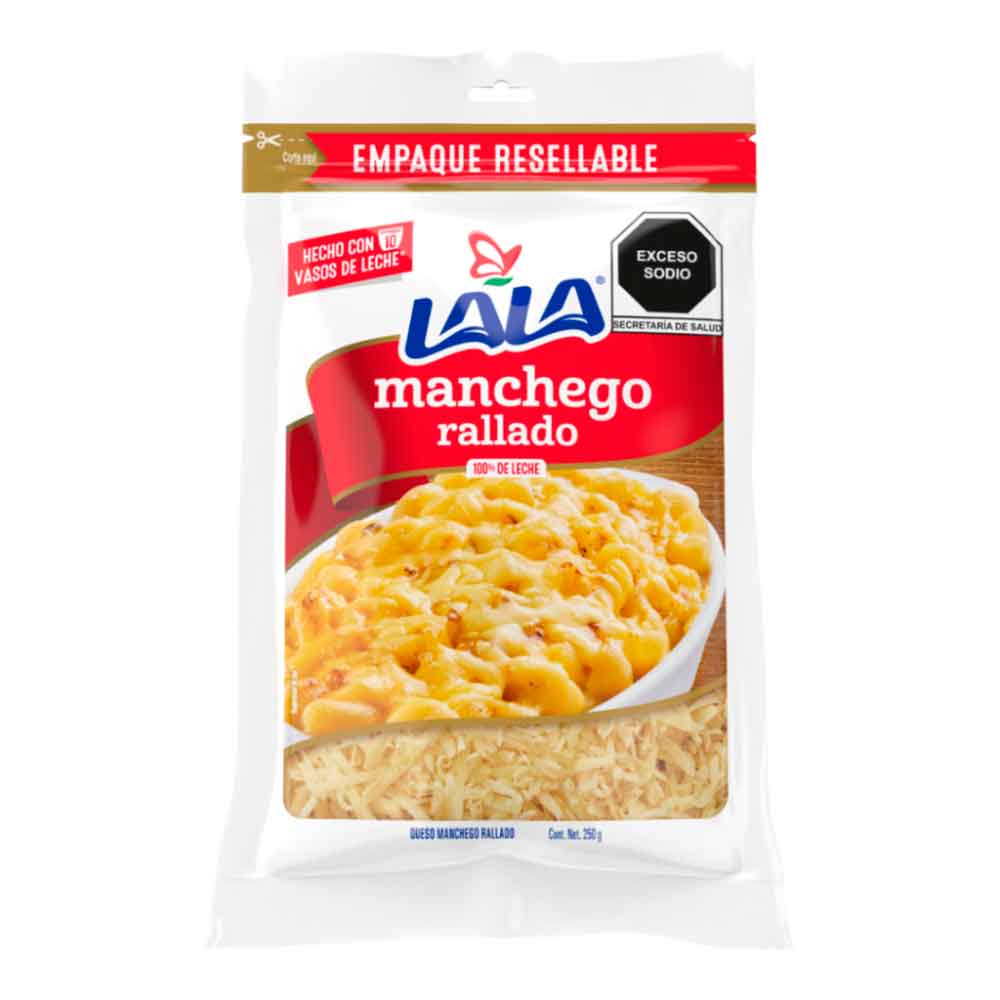 QUESO MANCHEGO RALLADO LALA 250  GR.