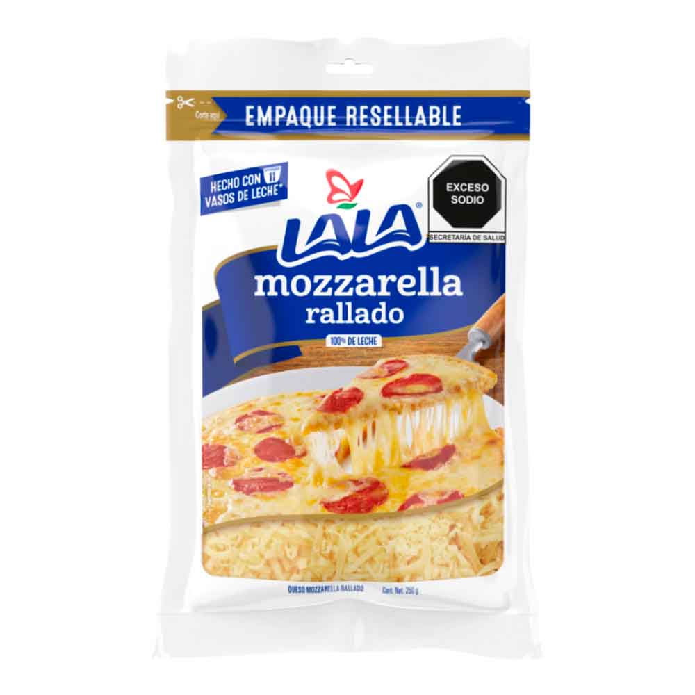 QUESO MOZZARELLA RALLADO LALA 250  GR.