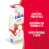 LECHE ULTRAPASTEURIZADA ENTERA C/TAP SLIM LALA 1  LT.