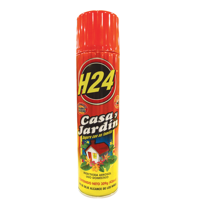 INSECTICIDA AEROSOL H24 CASA Y JARDIN 460  ML.