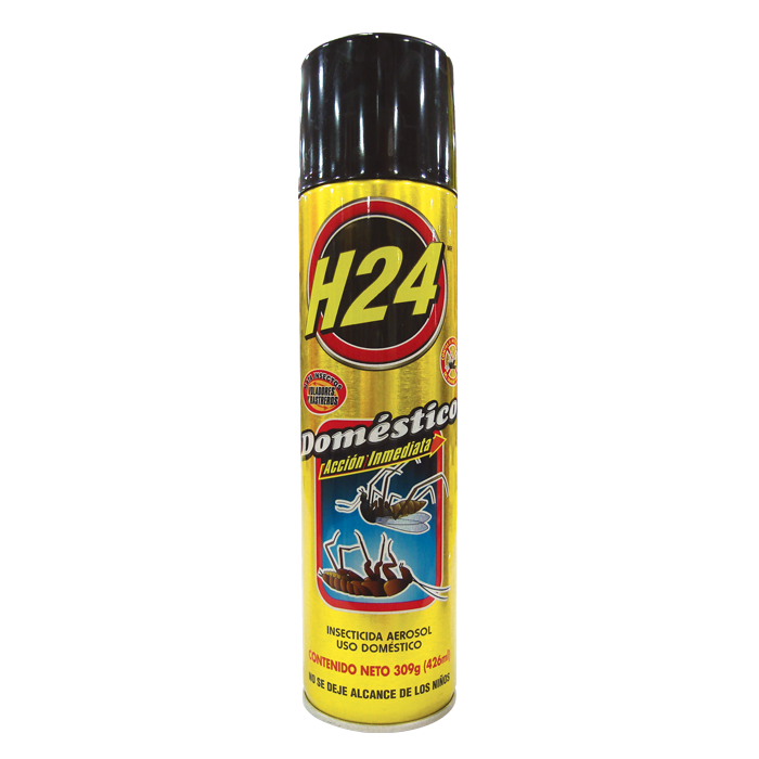 INSECTICIDA AEROSOL H24 DOMESTICO 460  ML.