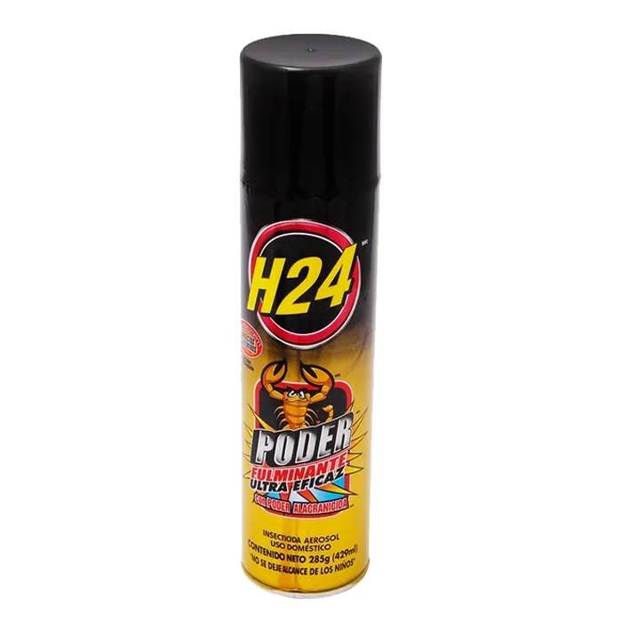 INSECTICIDA AEROSOL H24 PODER FULMINANTE 489  ML.