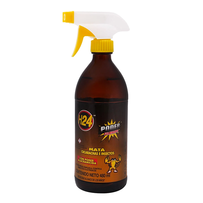 INSECTICIDA LIQUIDO H24 GATILLO PODER FULMINANTE 480  ML.