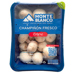 CHAMPIÑON ENTERO MONTEBLANCO TERMOSELLADO 450  GR.