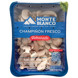 CHAMPIÑON REBANADO MONTEBLANCO TERMOSELLADO 450  GR.