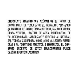 HERSHEYS SIN AZUCAR CON ALMENDRA 15 GRS 15  GR.