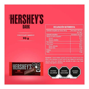 CHOCOLATE HERSHEY´S BARRA DARK 90  GR.