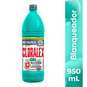 CLORO BLANQUEADOR EN GEL CLORALEX EL RENDIDOR 950  ML.