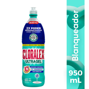 CLORO BLANQUEADOR CLORALEX  MAX GEL 950  ML.