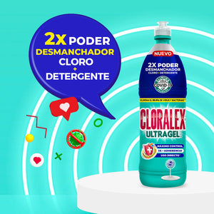 CLORO BLANQUEADOR CLORALEX  MAX GEL 950  ML.