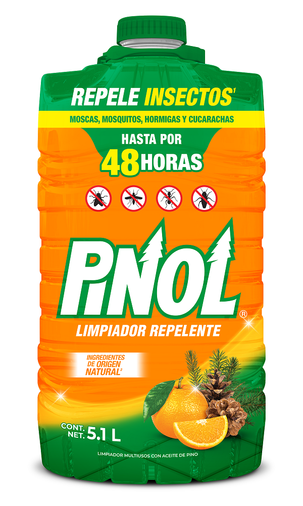 LIMPIADOR LIQUIDO PINOL REPELENTE DE INSECTOS 5.100  LT.