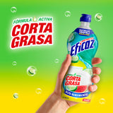 DETERGENTE LIQUIDO LAVATRASTES EFICAZ  FRESCURA FRUTAL 750  ML.