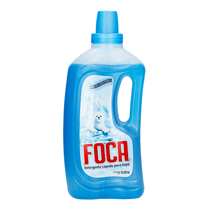 DETERGENTE LIQUIDO PARA ROPA FOCA 1  LT.