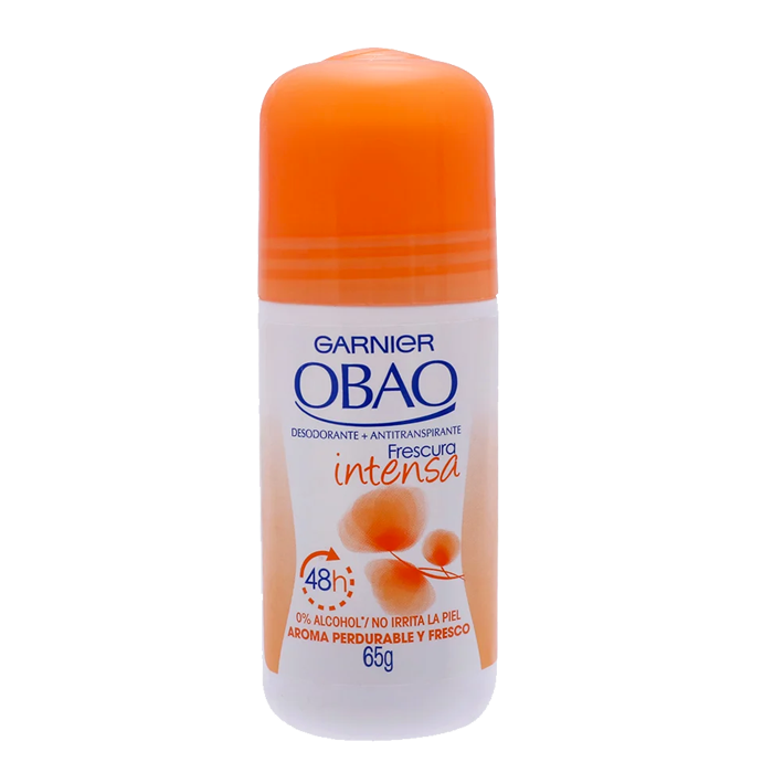 DESODORANTE ROLL ON OBAO FRESCURA INTENSA MUJER 65  GR.