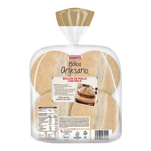 PAN PARA HAMBURGUESA ARTESANO BIMBO 640  GR.