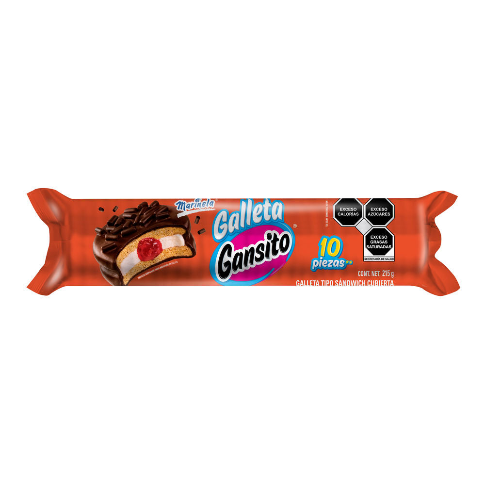 GALLETA GANSITO MARINELA TUBO 215  GR.