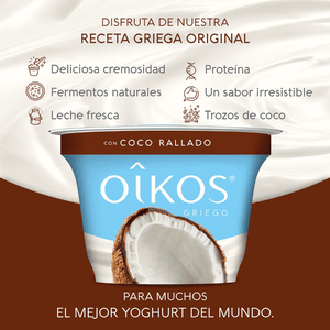 YOGHURT GRIEGO DANONE OIKOS COCO RAYADO 150  GR.