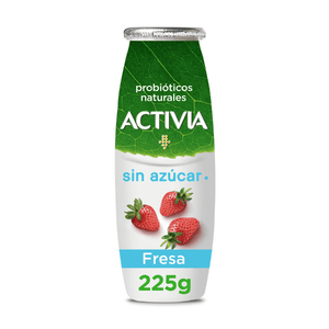 ACTIVIA FRESA SIN AZUCAR 225  GR.