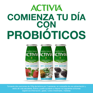 ACTIVIA FRESA SIN AZUCAR 225  GR.