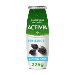 ACTIVIA CIRUELA PASA SIN AZUCAR 225  GR.