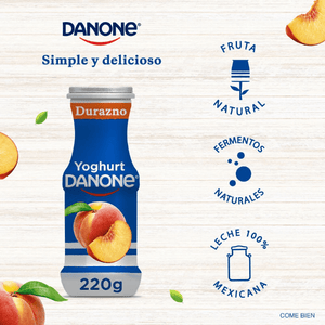 YOGHURT PARA BEBER DANONE DURAZNO 220  GR.