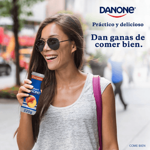 YOGHURT PARA BEBER DANONE DURAZNO 220  GR.