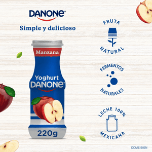 YOGHURT PARA BEBER DANONE MANZANA 220  GR.